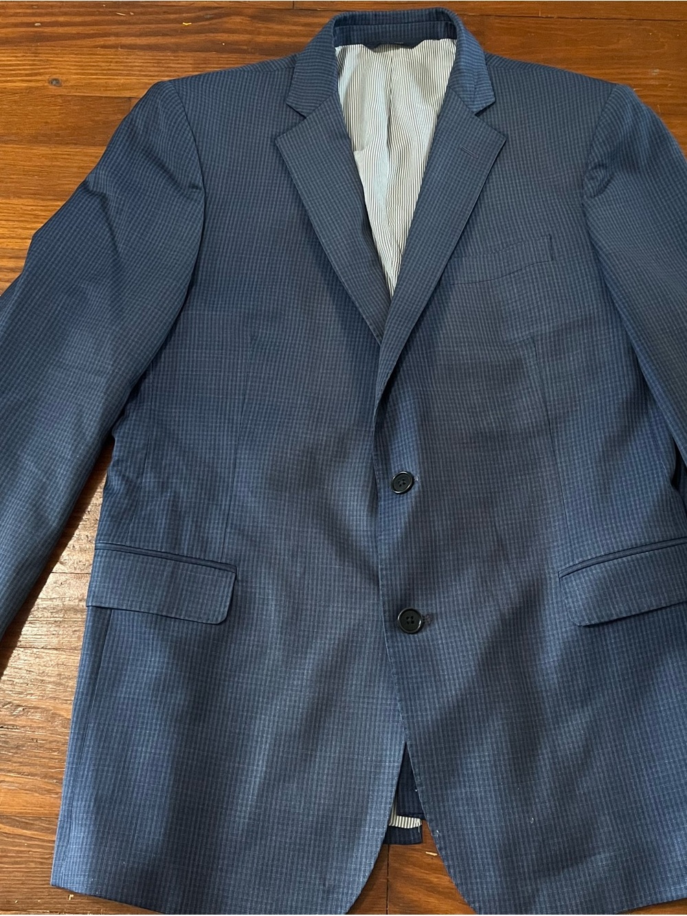 Brooks Brothers Navy Micro-Check Sport Coat 42R